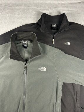 The North Face Fleece Full Zip Jacket Duo - Black & Grey